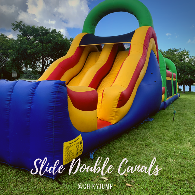 Slide 18ft Two Canals, Bounce House Rental